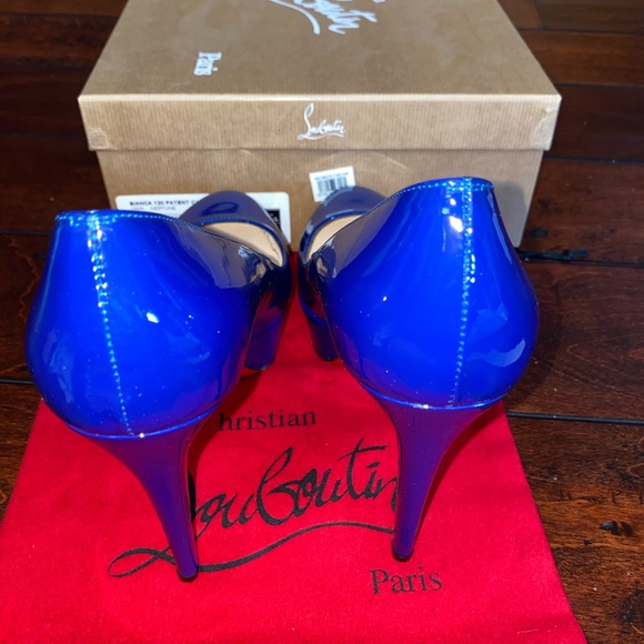 Christian Louboutin 120mm bianca patent heels - Picture 4 of 5